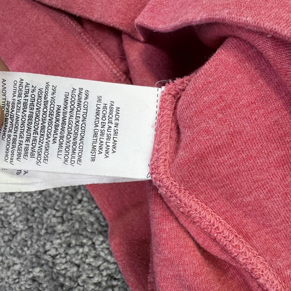 Polo Ralph Lauren Sweatshirt Mens Medium Pink Red 1/4 Zip Mock Neck Pullover - Picture 7 of 7